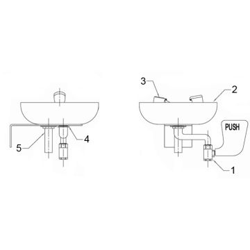 Speakman SE-495 Eye/Face Wash Parts Breakdown
