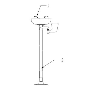 Speakman SE-496 Eye/Face Wash Parts Breakdown