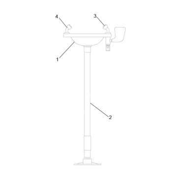 Speakman SE-544 Eyewash Parts Breakdown