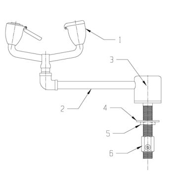 Speakman SE-570/SE-570-LH Eyewash Parts Breakdown