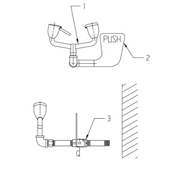 Speakman SE-575 Eyewash Parts Breakdown