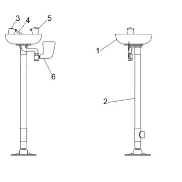 Speakman SE-583 Eyewash Parts Breakdown