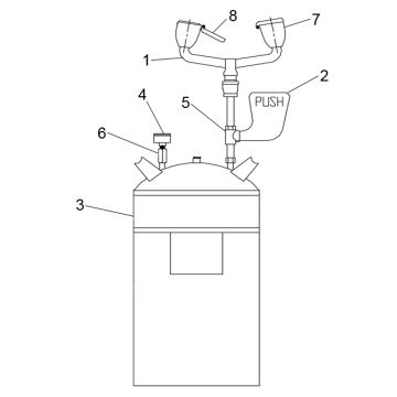 Speakman SE-591 Portable Eyewash Parts Breakdown
