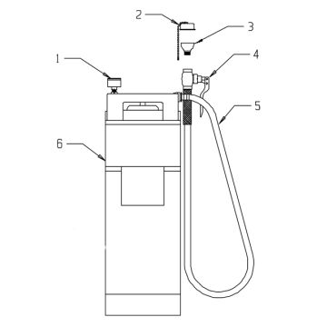 Speakman SE-597 Portable Eyewash Parts Breakdown