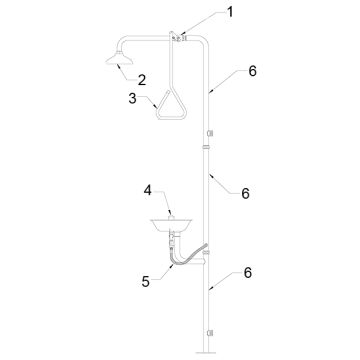 Speakman SE-625-SS Combo Parts Breakdown