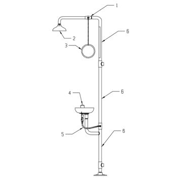 Speakman SE-696 Combo Parts Breakdown