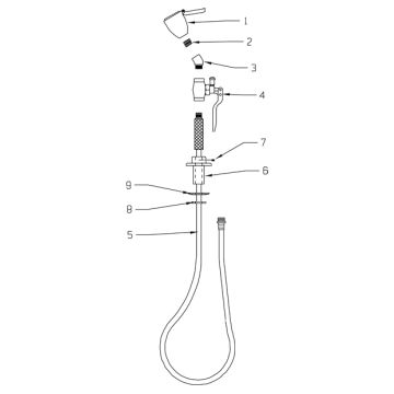 Speakman SE-922 Drench Hose Parts Breakdown
