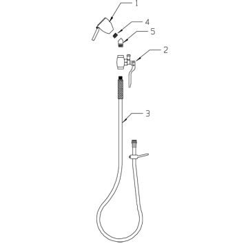 Speakman SE-926 Drench Hose Parts Breakdown