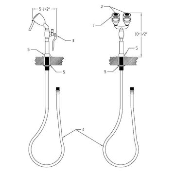 Speakman SE-927 Drench Hose Parts Breakdown