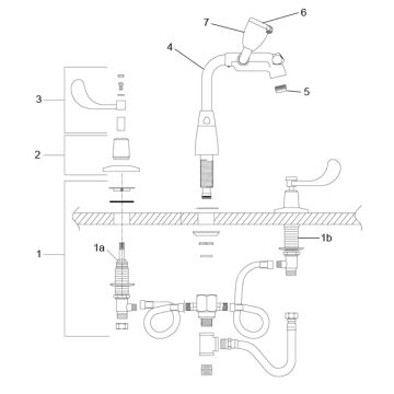 Speakman SEF-1800 Faucet Eyewash Parts Breakdown