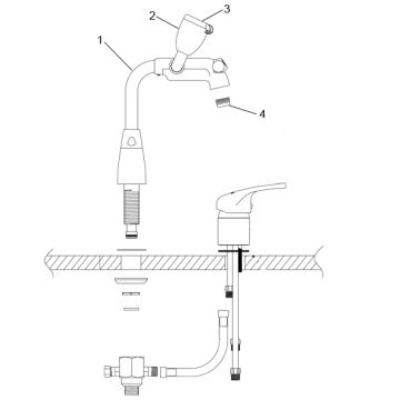 Speakman SEF-1800-SL Faucet Eyewash Parts Breakdown