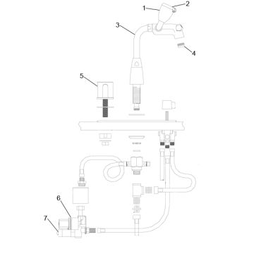 Speakman SEF-1810 Faucet Eyewash Parts Breakdown