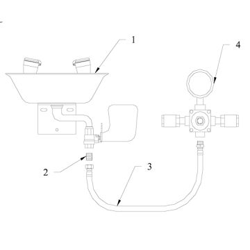 Speakman SE-TW-CU Eyewash/Mixing Valve Parts Breakdown