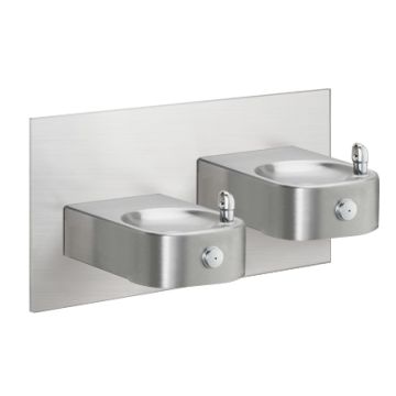 Elkay EHW217FPRAK Freeze Resistant, NON-REFRIGERATED Heavy Duty Vandal-Resistant In-Wall Dual Drinking Fountain