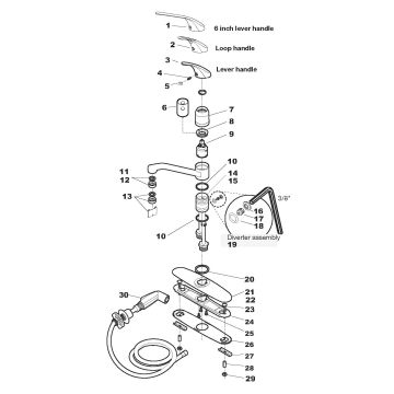 Symmons S-23 Faucet Parts Breakdown