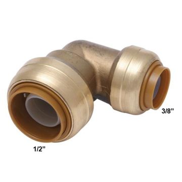 Sharkbite U272LF 1/2" x 3/8" Elbow - Lead Free  