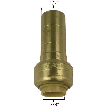 Sharkbite U719LF 3/8" x 1/2" CTS Fitting Reducer - Lead Free 
