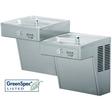 Elkay VRCGRNTL8C GreenSpec Vandal-Resistant Dual Drinking Fountain