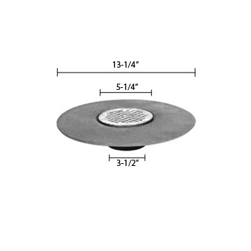 Zurn ZB400-5BL Z400 "TYPE BL" Round Strainer - Polished Bronze Top