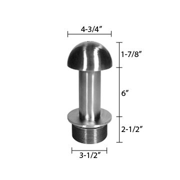 Zurn ZB400-3P Z400 "TYPE P" Overflow Strainer - Polished Bronze Top