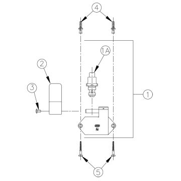 Zurn Z85100 Single Foot Pedal Valve Parts Breakdown