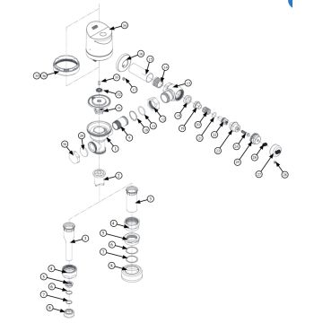 Zurn AquaSense ZER-TM Flush Valve Parts Breakdown